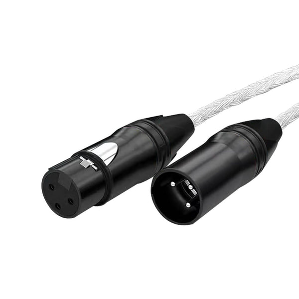 24-Strand Single Crystal Copper Silver-Plated XLR Audio Cable