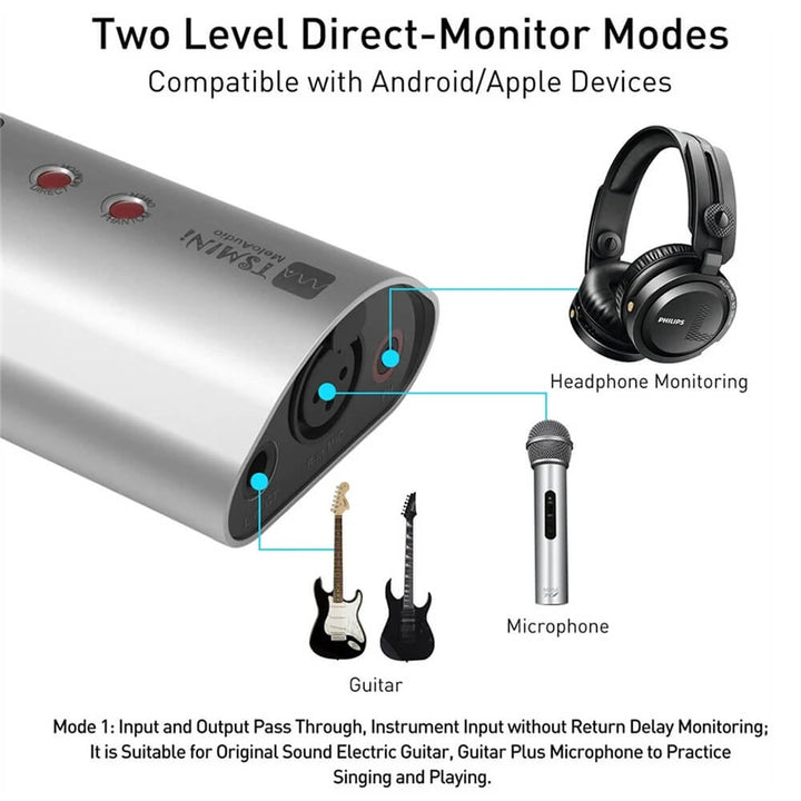 Ear Sound Card Portable Sound Card Musical Instrument Usb Audio Interface – EARMAX AUDIO