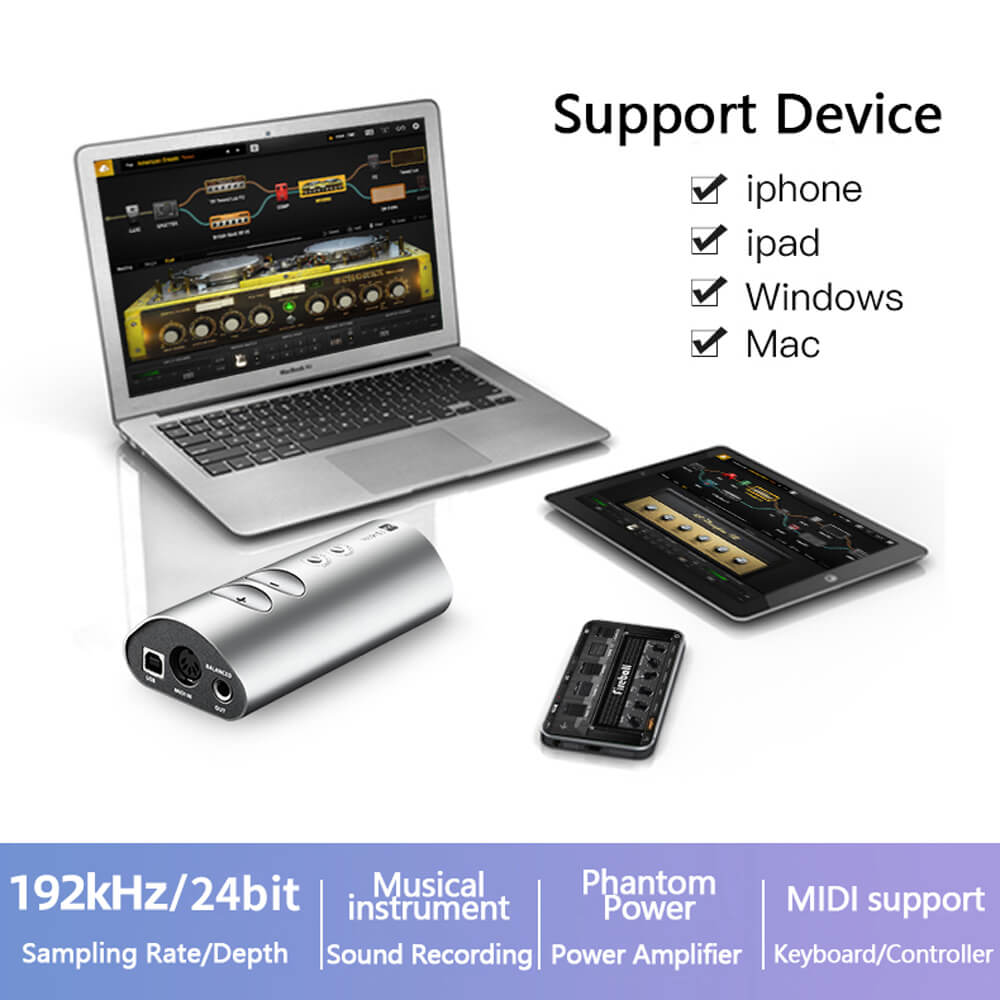 Portable Sound Instruments Portable Sound Card Musical Instrument Usb Audio Interface – EARMAX AUDIO